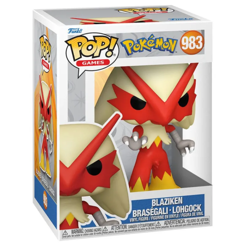 Funko Más Regalos De Pokemon|Regalos Y Coleccionismo Para Gamers - Cosas De Videojuegos Míticos^Pokemon POP! Games Vinyl Figura Blaziken(EMEA) 9 cm