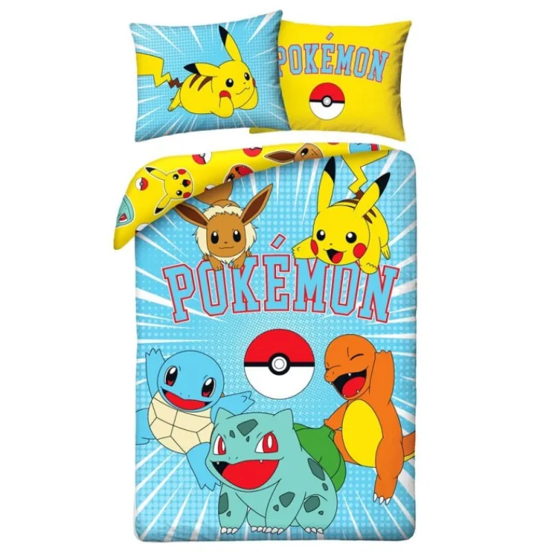 Clearance Pokémon Funda Nórdica 140 x 200 cm con Funda de Almohada Niños Ropa Y Téxtil: Cosas Que Ponerse Para Niños |Pikachu