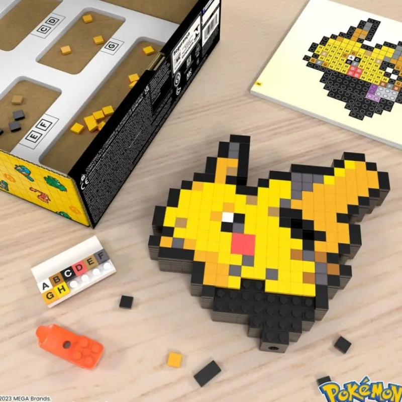 Heo Pikachu|Más Regalos De Pokemon^Pokémon Kit de Construcción MEGA Pikachu Pixel Art