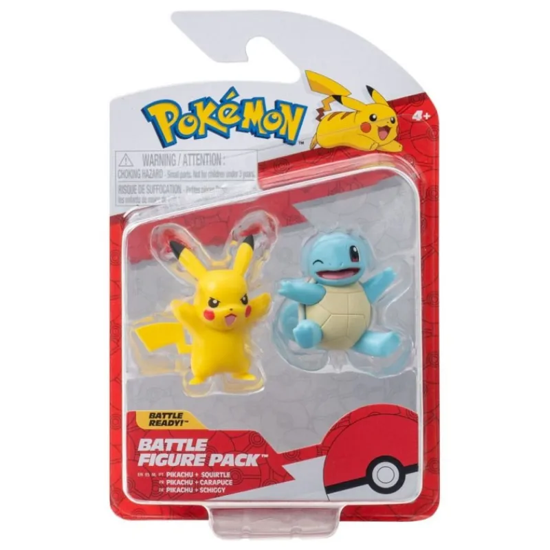 Sale Pokémon Pack de 2 Figuras Battle Figure Set Squirtle y Pikachu Pikachu
