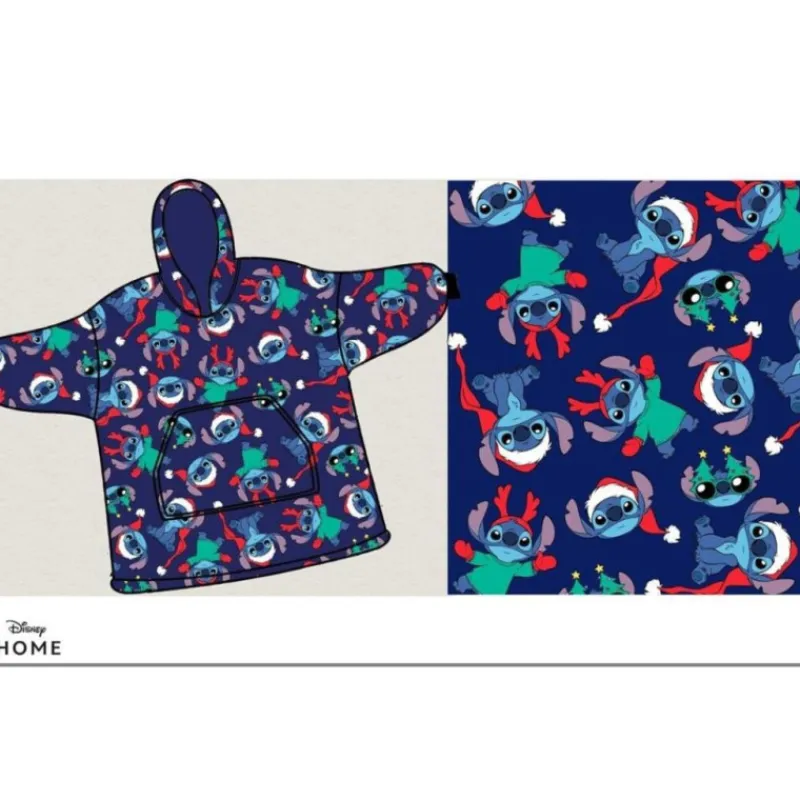 New Import Películas Y Personajes De Disney ·Lilo Y Stitch|Ropa Disney^Poncho Lilo y Stitch adulto Navidad