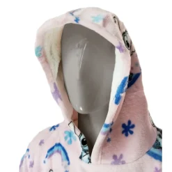 Otros Fabricantes Películas Y Personajes De Disney ·Lilo Y Stitch|Ropa Disney^Poncho Stitch rosa franela