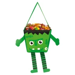 Disfrazzes Accesorios Halloween Y Terror ^Porta caramelos de Frankie de 21 cm