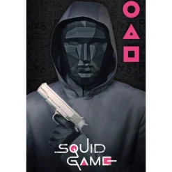 New Poster El Juego Del Calamar Mask Man Regalos De Otras Series