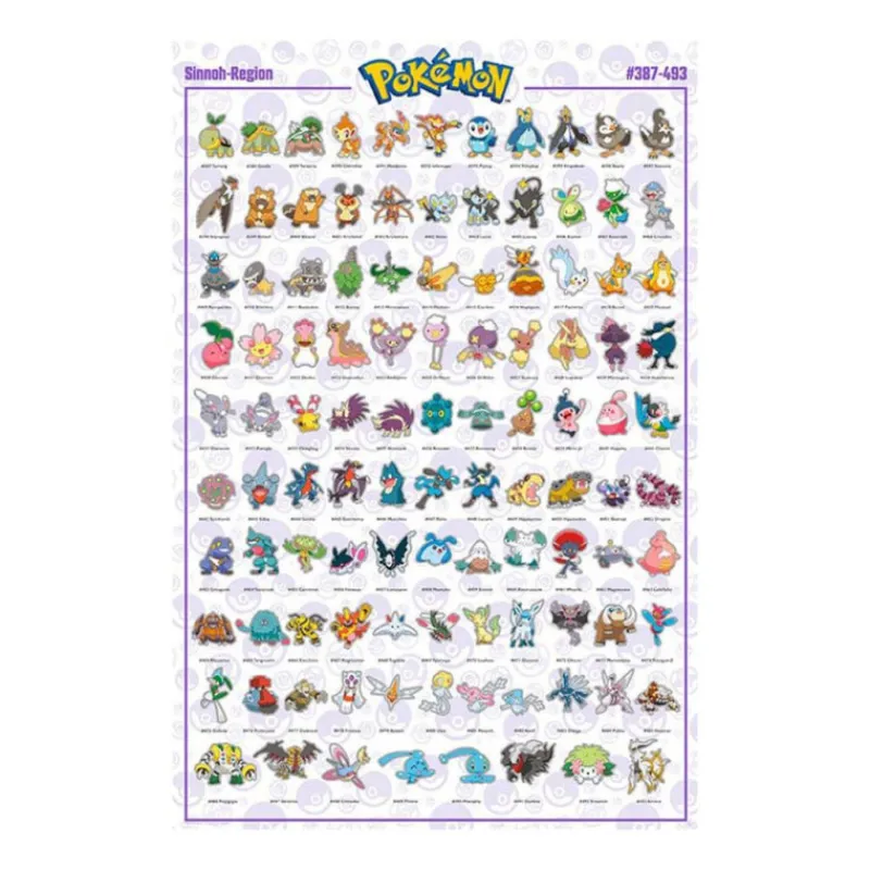 Online Poster Pokemon Sinnoh Pokemon Hogar|Complementos Pokemon