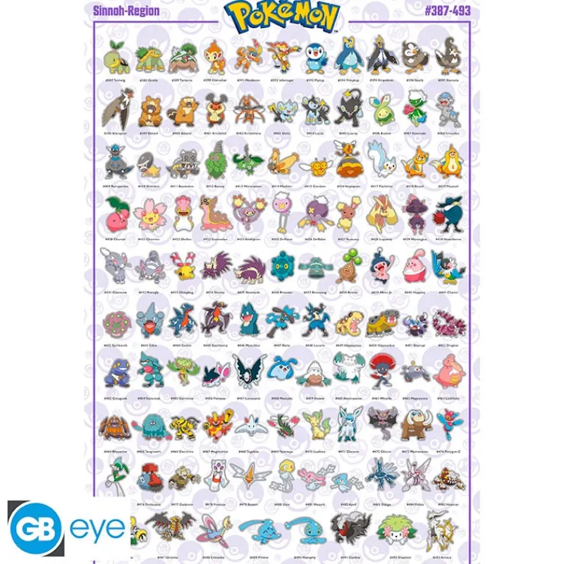 Online Poster Pokemon Sinnoh Pokemon Hogar|Complementos Pokemon