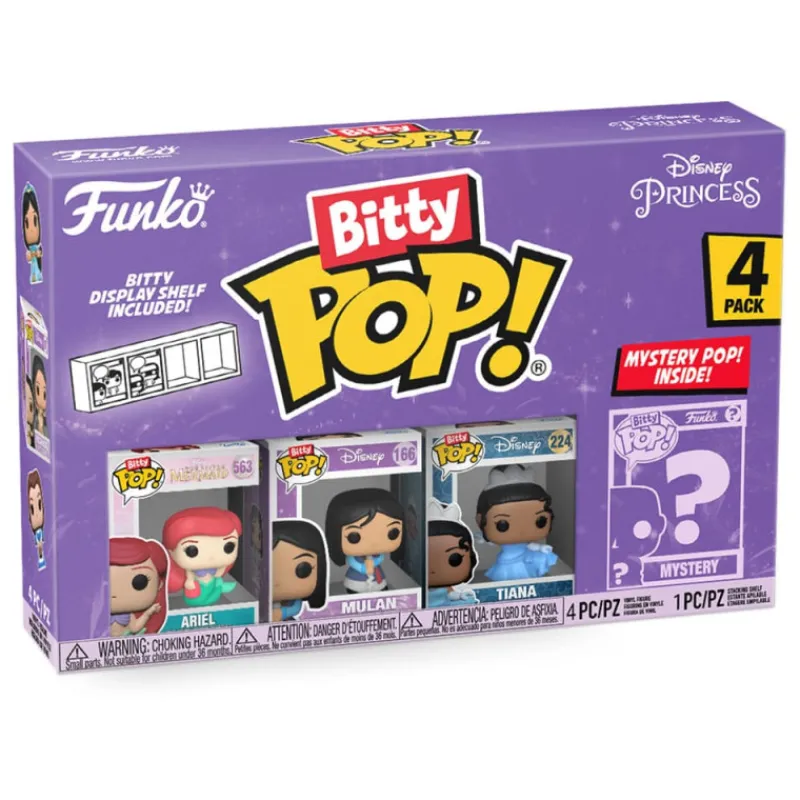 Funko Películas Y Personajes De Disney ·Princesas Disney|Funko Pop Disney^Princesas Disney Pack de 4 Figuras Bitty POP! 2