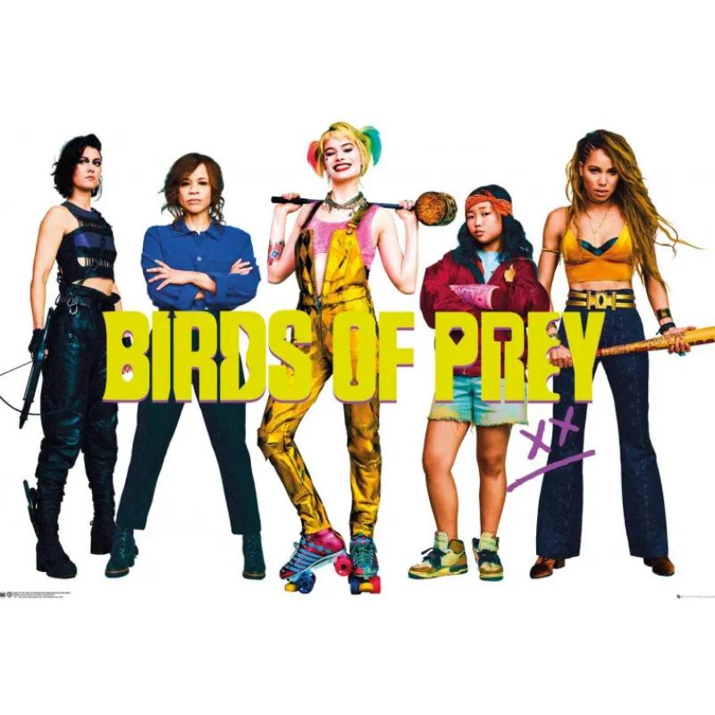 New Póster Birds of Prey DC Comics Regalos De Villanos Dc|Cosas De Villanos Marvel