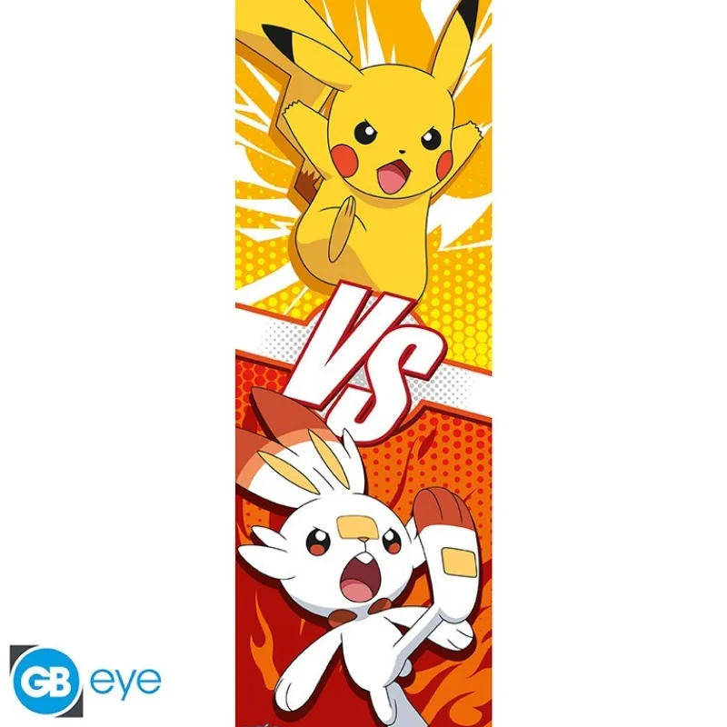 Gb Eye Pikachu|Regalos Y Coleccionismo Para Gamers - Cosas De Videojuegos Míticos^Póster de Puerta Pokémon: Pikachu y Scorbunny