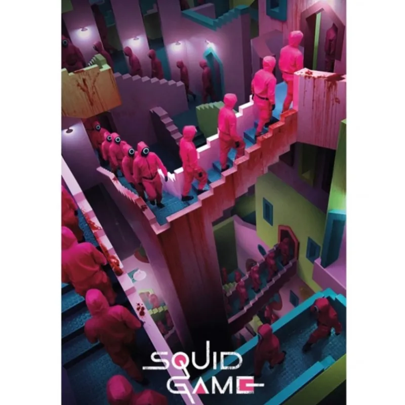 Discount Póster El Juego del Calamar Escaleras El Juego Del Calamar|Regalos De Otras Series