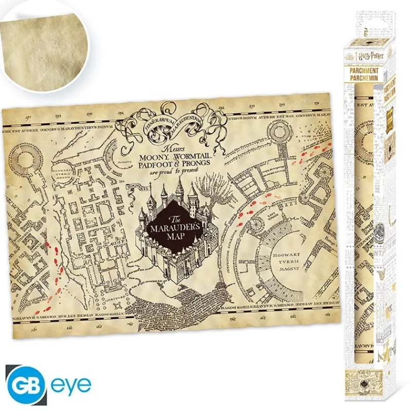 Gb Eye Harry Potter Hogar^Póster en Pergamino Mapa del Merodeador de Harry Potter