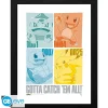 Discount Póster enmarcado de Pokémon: Pikachu & Kanto Starters 30x40Cm Pikachu|Regalos Y Coleccionismo Para Gamers - Cosas De Videojuegos Míticos