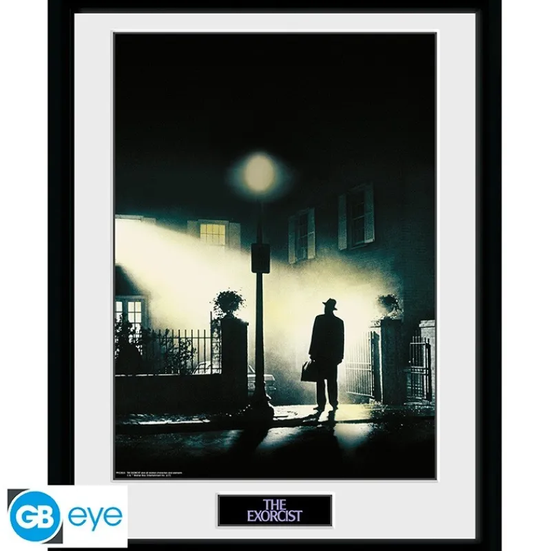 Clearance Póster Enmarcado de The Exorcist 30x40cm Más Regalos De Cine De Terror