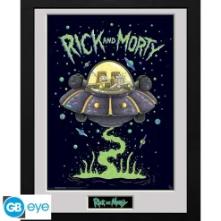 Discount Póster Enmarcado Rick and Morty Ship 30x40cm Rick And Morty