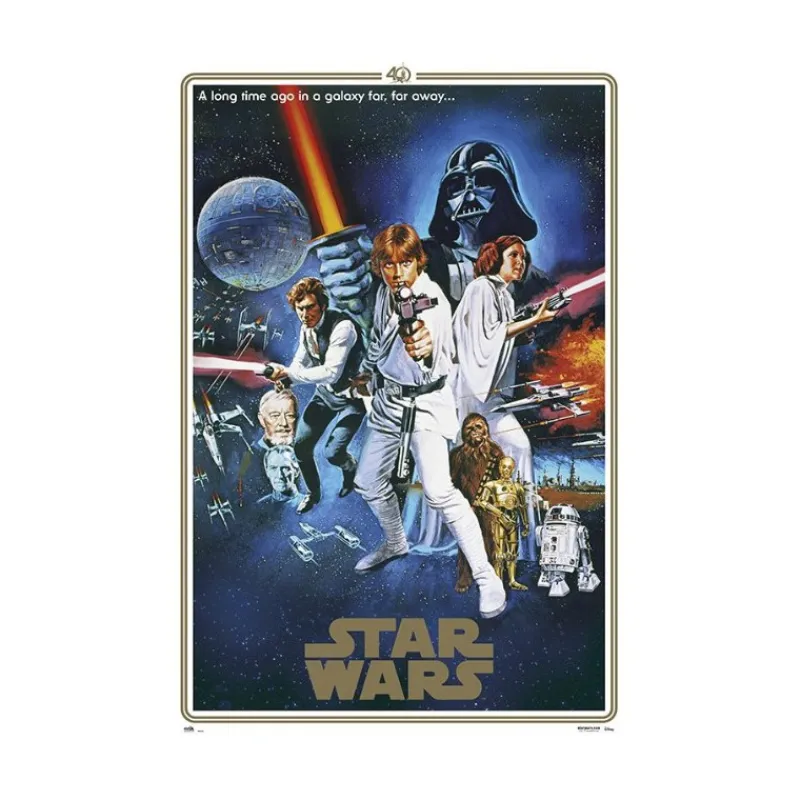 Grupo Erik Star Wars Hogar^Póster Star Wars Classic 40 Aniversario