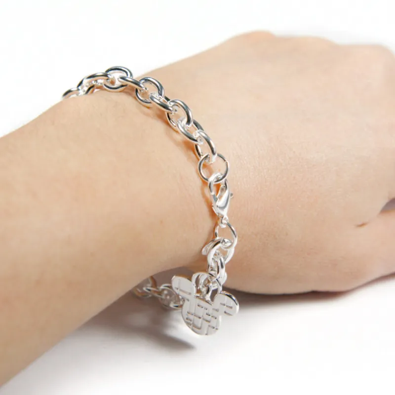 Discount Pulsera eslabones Mickey Mouse plata Películas Y Personajes De Disney ·Mickey & Minnie|Joyas Disney