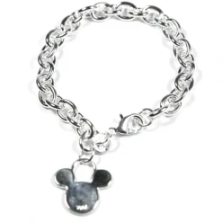 Discount Pulsera eslabones Mickey Mouse plata Películas Y Personajes De Disney ·Mickey & Minnie|Joyas Disney
