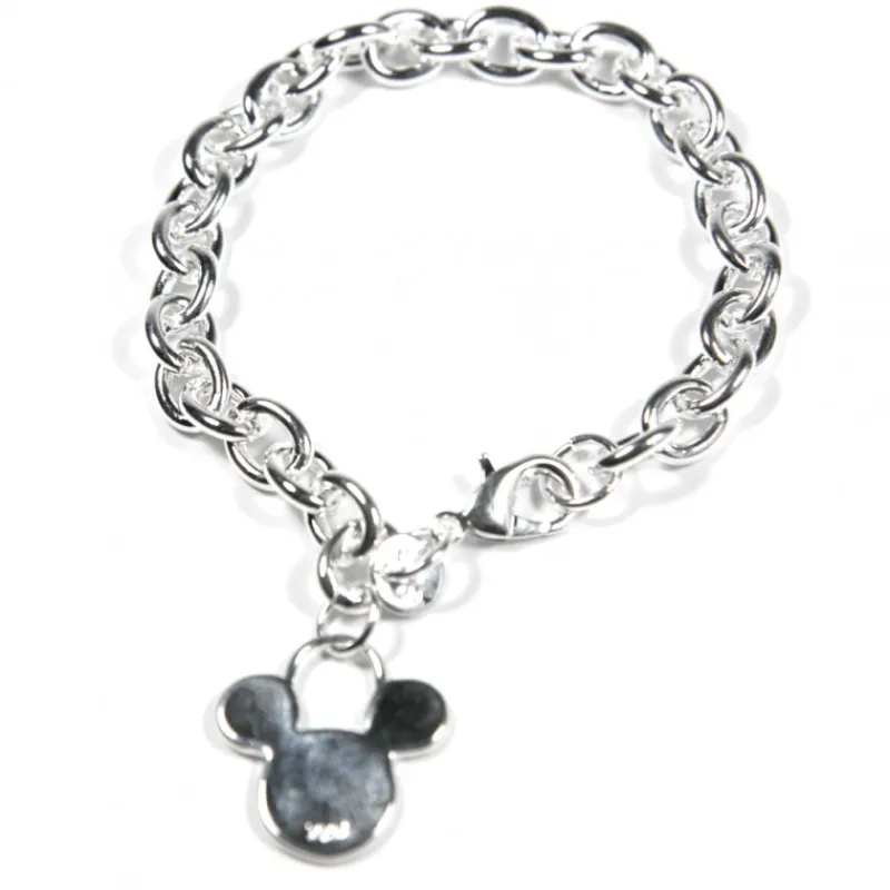 Discount Pulsera eslabones Mickey Mouse plata Películas Y Personajes De Disney ·Mickey & Minnie|Joyas Disney