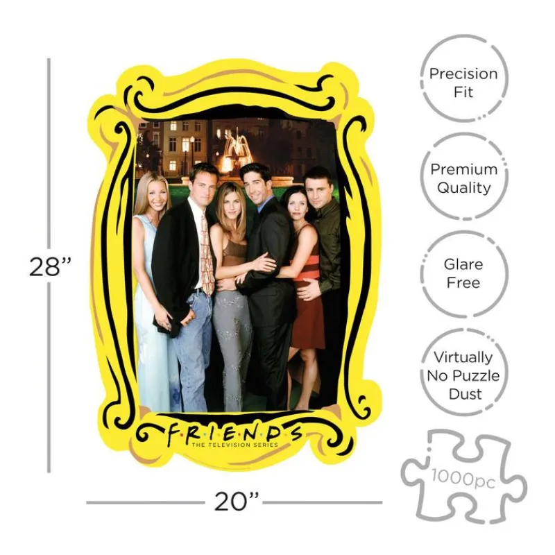 Aquarius Friends^Puzzle 1000 Piezas Friends Fuente Siluetas