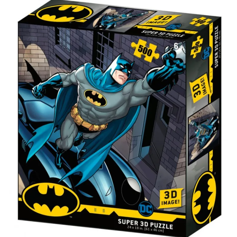 Discount Puzzle 3D Batman y Batmóvil 500 piezas Regalos De Superhéroes Dc|Más Regalos De Dc
