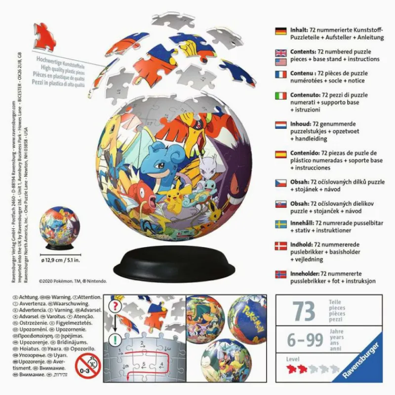 Otros Fabricantes Más Regalos De Pokemon|Regalos Y Coleccionismo Para Gamers - Cosas De Videojuegos Míticos^Puzzle 3D Pokémon Ball