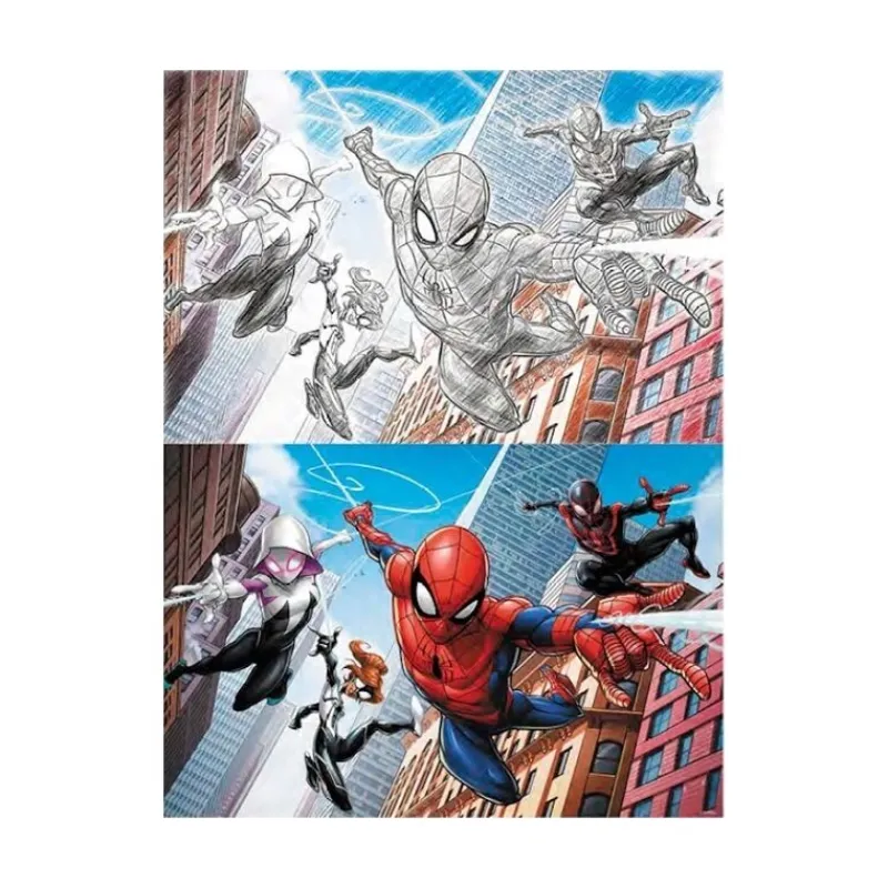 Fabricante provisional Superhéroes Marvel|Coleccionismo Marvel^Puzzle para Rascar 3D Marvel Multiverso 150 Piezas