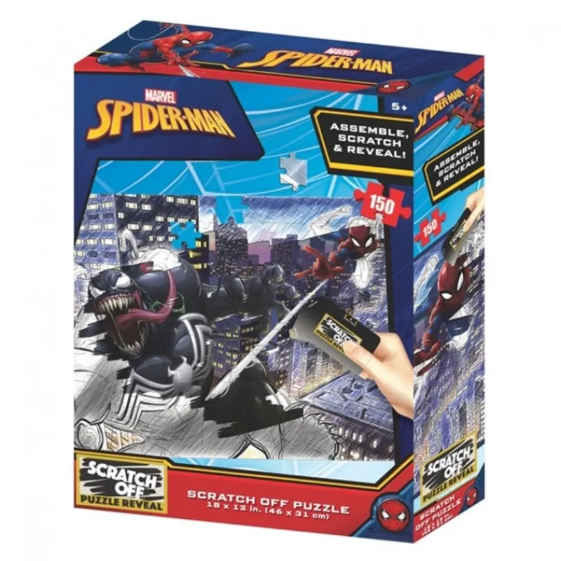 Online Puzzle para rascar 3D Marvel Spiderman vs Venom 150 piezas Cosas De Villanos Marvel|Superhéroes Marvel