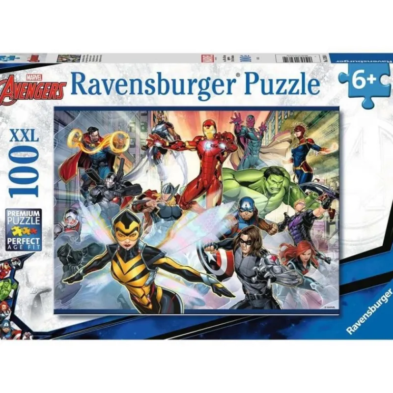 New Puzzle Avengers 100 Piezas para Niños 6+ Niños Marvel Y Dc Para Niños|Juguetes, Figuras Y Más Regalos Para Peques