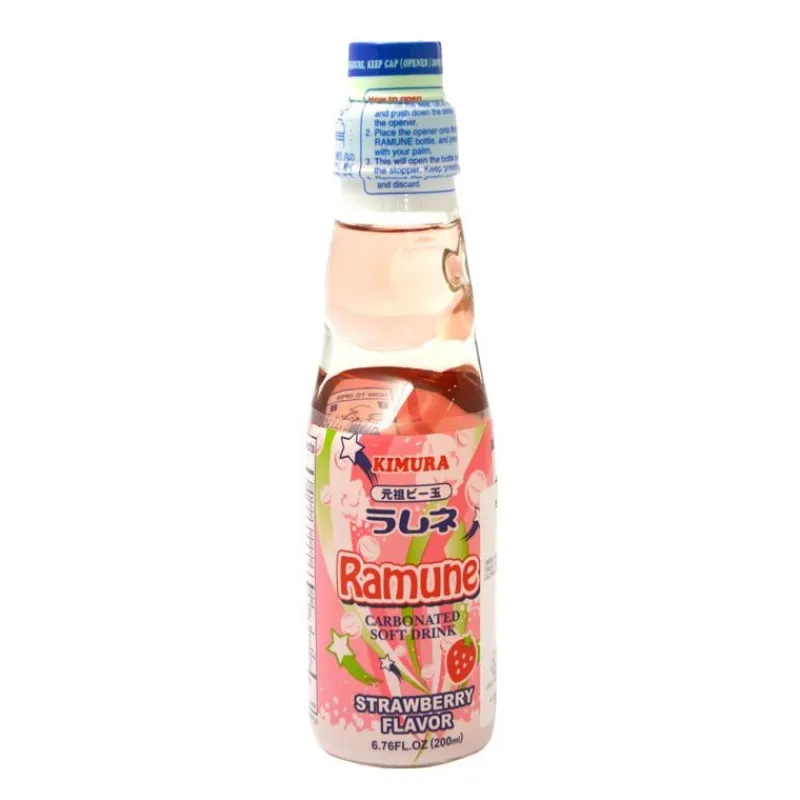 Tokyo-Ya Chuches Japonesas^Ramune sabor Fresa Refresco 200 ml