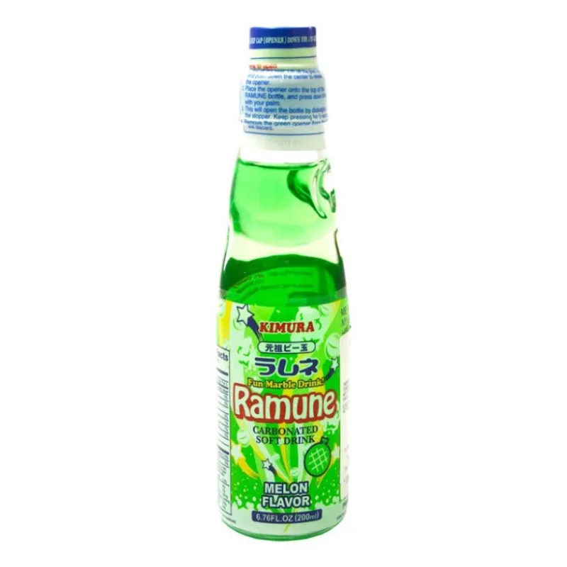 Sale Ramune sabor Melón Refresco 200 ml Chuches Japonesas