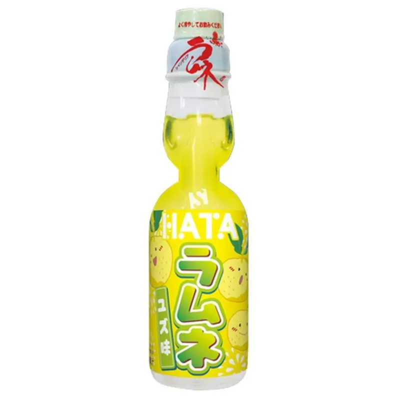 My American Market Chuches Japonesas^Ramune sabor Yuzu Refresco 200 ml Hata-Kosen