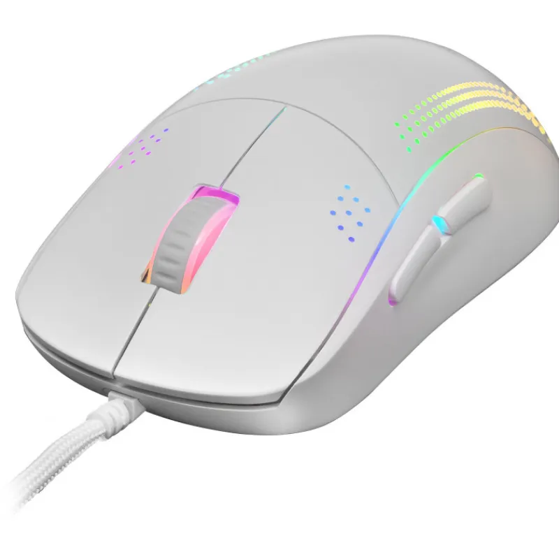 Mars Gaming Regalos Y Coleccionismo Para Gamers - Cosas De Videojuegos Míticos|Descuentos Gaming^Ratón blanco Ultraligero MMPRO 32K DPI