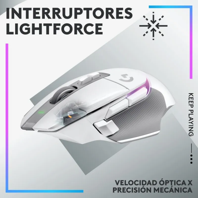 Logitech Teclados Y Ratones Gaming^Ratón Gaming Inalámbrico G G502 X Blanco