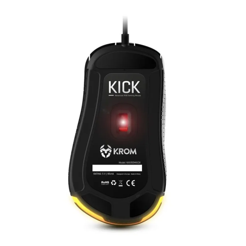 Krom Gaming De Colores|Teclados Y Ratones Gaming^Ratón Gaming RGB Kick con 7 Botones Programables