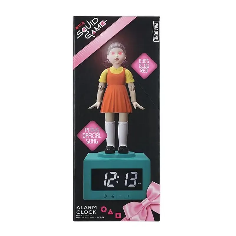 Paladone Products El Juego Del Calamar|Regalos De Otras Series^Reloj Despertador Juego del Calamar