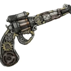 Disfrazzes Armas, Espadas Y Escudos Disfraces^Revólver Steampunk con Rodamientos de Foam 31x18 cm