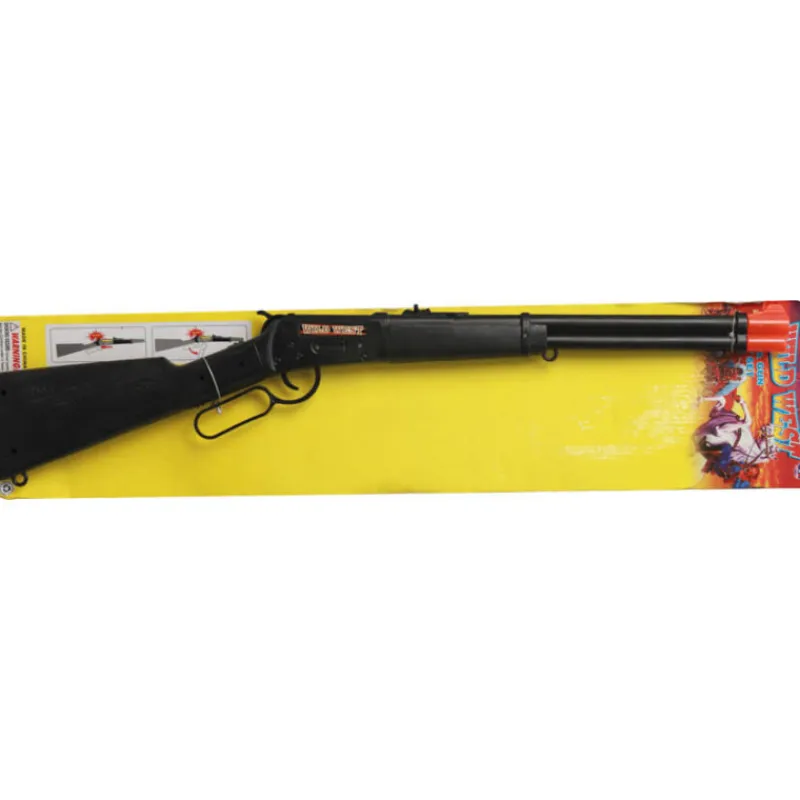 Disfrazzes Armas, Espadas Y Escudos Disfraces^Rifle Negro del Salvaje Oeste de 68 cm