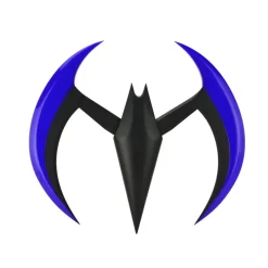 Neca Armas, Espadas Y Escudos Disfraces|Disfraces Dc^Réplica Batarang azul con luces Batman DC Comics