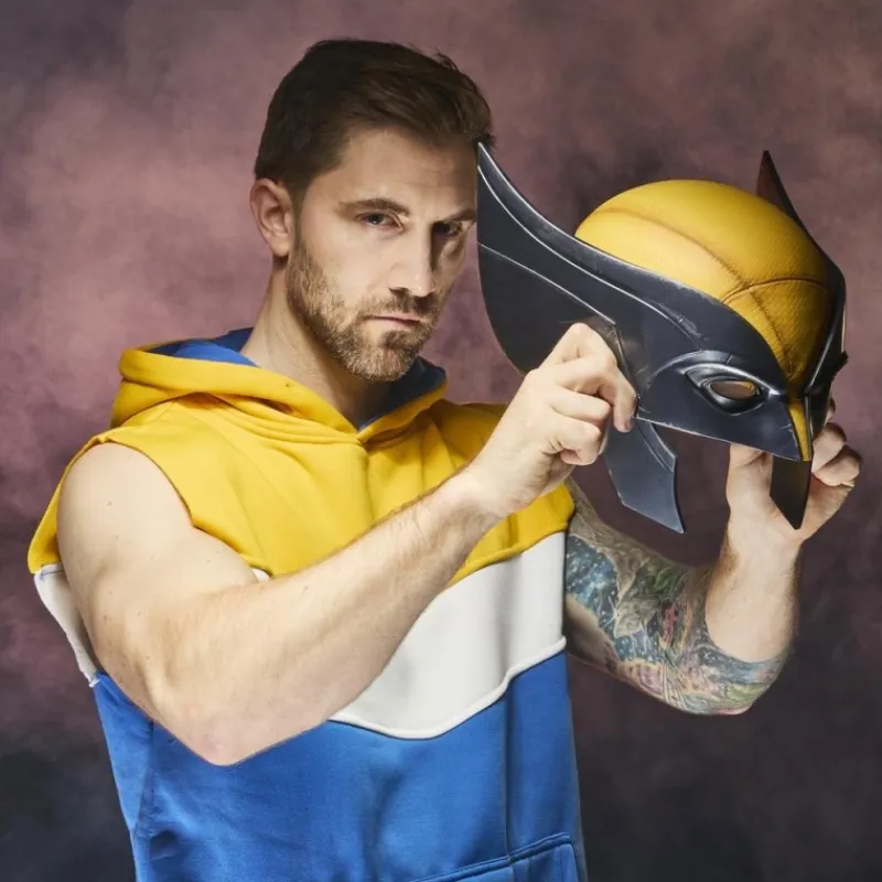 Hasbro Sombreros Y Cascos Para Disfraces |Disfraces Marvel^Réplica Casco Premium Lobezno Marvel Legends