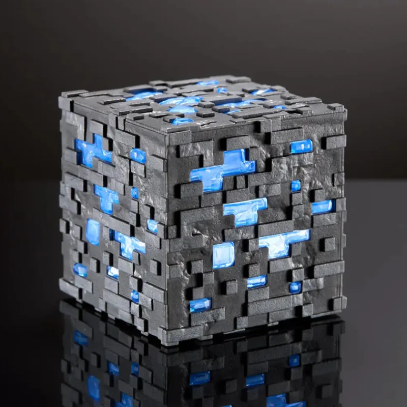 The Noble Collection Minecraft|Regalos Y Coleccionismo Para Gamers - Cosas De Videojuegos Míticos^Réplica Mena de diamante luminosa Minecraft