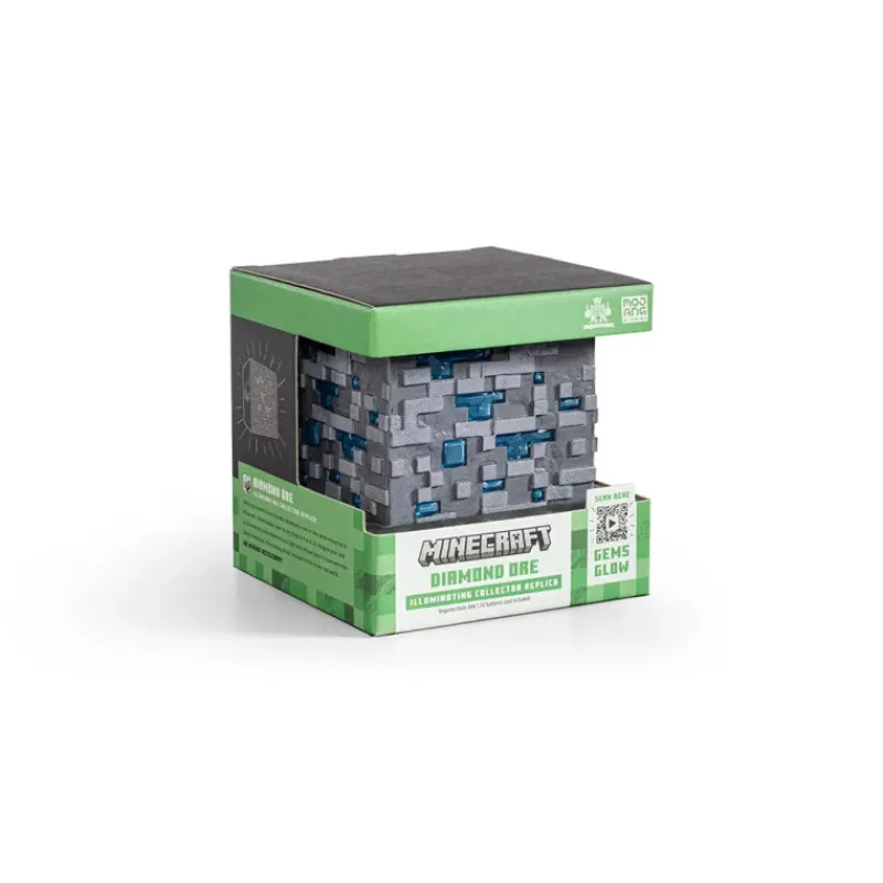 The Noble Collection Minecraft|Regalos Y Coleccionismo Para Gamers - Cosas De Videojuegos Míticos^Réplica Mena de diamante luminosa Minecraft