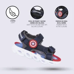Online Sandalias deportivas Capitán América Niños Marvel Y Dc Para Niños|Calzado Kids