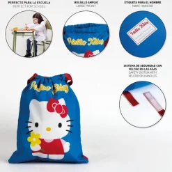 Cerdá Kids Para El Cole^Saquito Escolar Hello Kitty 100% Polyester Azul