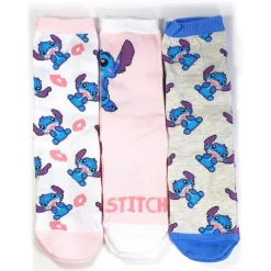 New Import Películas Y Personajes De Disney ·Lilo Y Stitch|Ropa Disney^Set 3 Calcetines Stitch Disney
