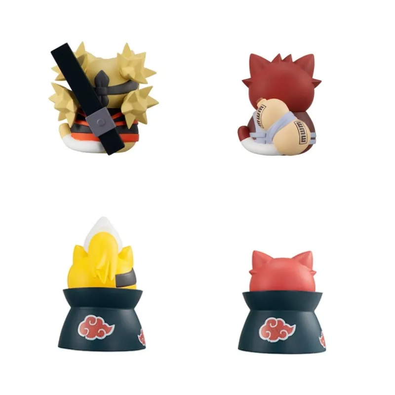 Megahouse Figuras^Set 8 Figuras Naruto Shippuden Nyaruto! Battle vs Akatsuki