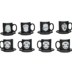 SD Toys Hufflepuff|Ravenclaw^Set 4 mini tazas Harry Potter Casas Hogwarts