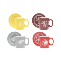 Otros Fabricantes Juego De Tronos Y La Casa Del Dragón ^Set 4 mini tazas Juego de Tronos Houses