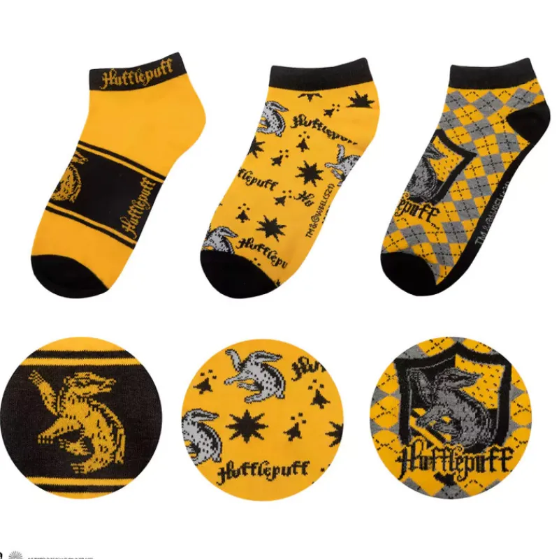 Hot Set 3 pares de calcetines Hufflepuff Harry Potter Hufflepuff