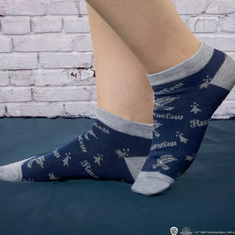 Cinereplicas Ravenclaw^Set 3 pares de calcetines Ravenclaw Harry Potter