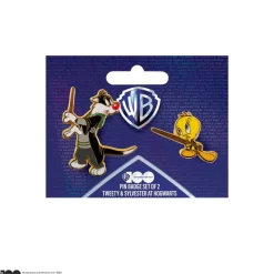 Sale Set 2 pins de Silvestre y Piolín en Hogwarts Slytherin